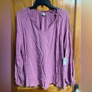 Old Navy Purple Blouse. Size L. NWT